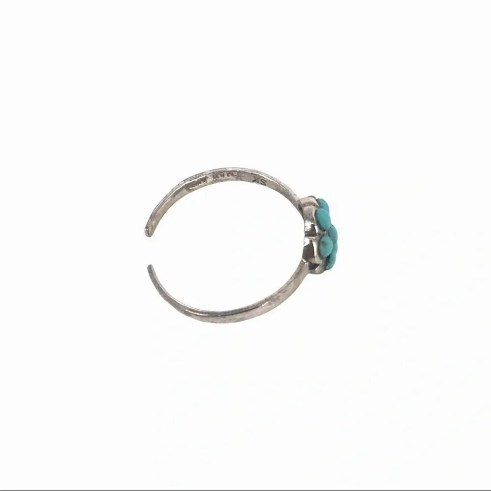 925 Sterling Silver Beaded Flower Adjustable Toe Ring Beach Minimalist - Picture 11 of 12